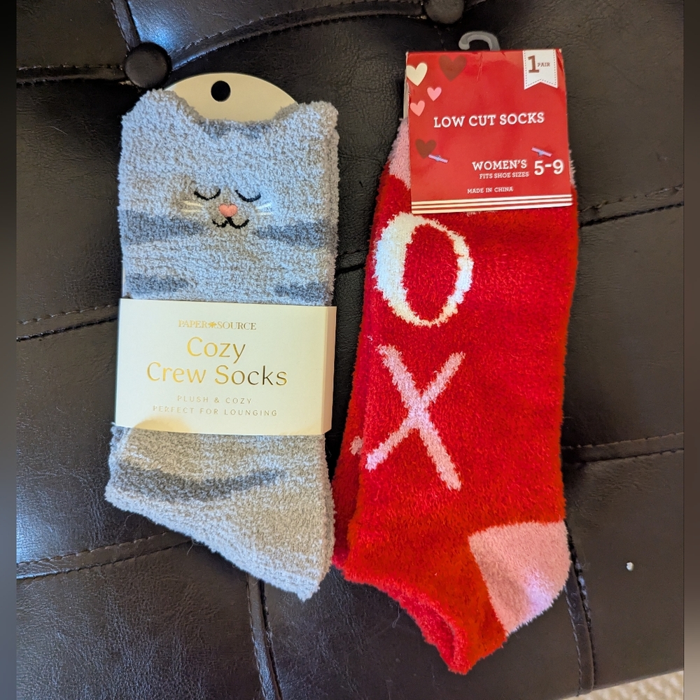 Two Pairs Of Fuzzy Socks